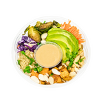 Quinoa Bowl with Roasted Vegetables with Dressing - Juice Journey