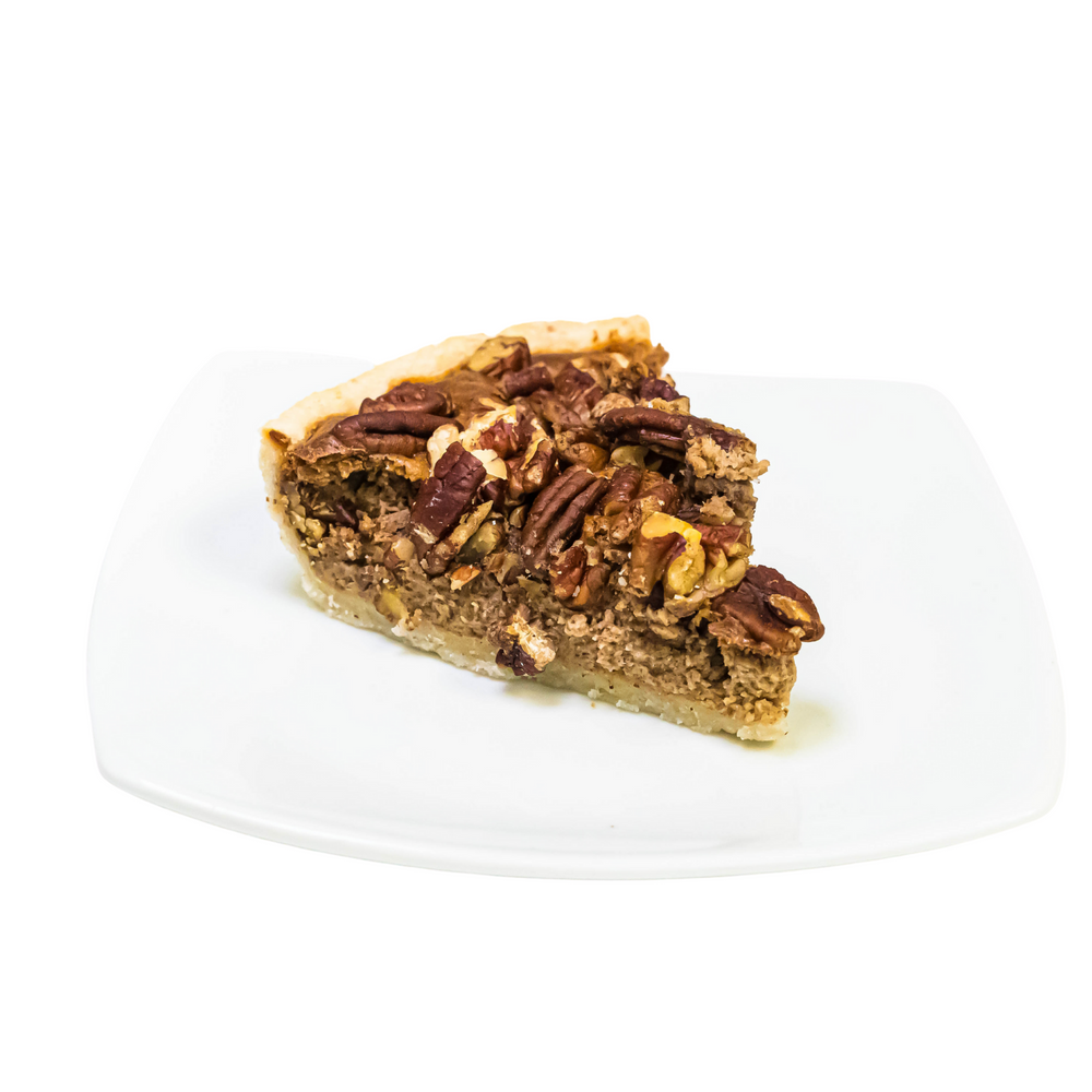 Vegan Pecan Pie Slice - Juice Journey